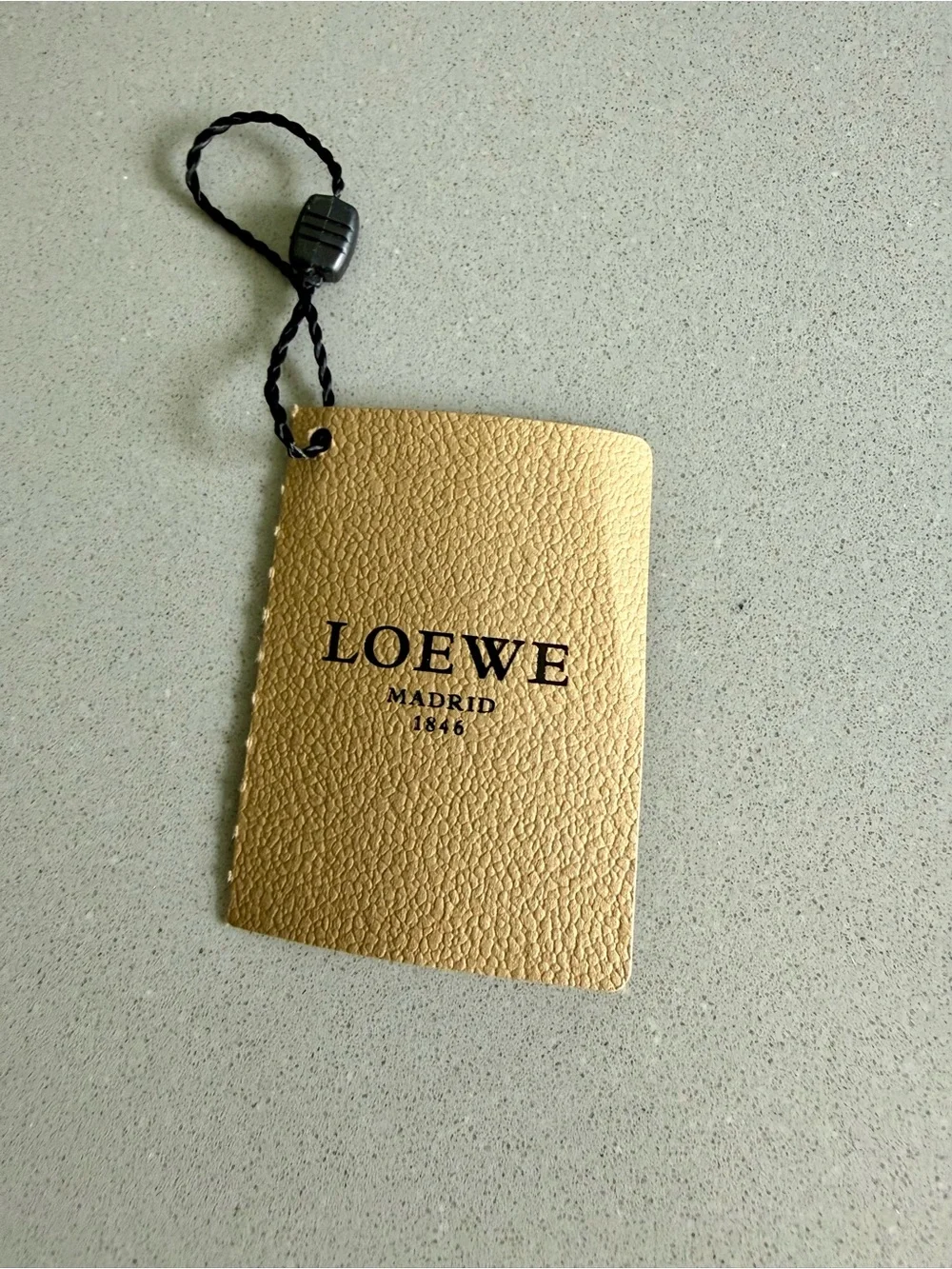 NWT Loewe Oversized Black Enamel Sunglasses Italy w/ Leather Case